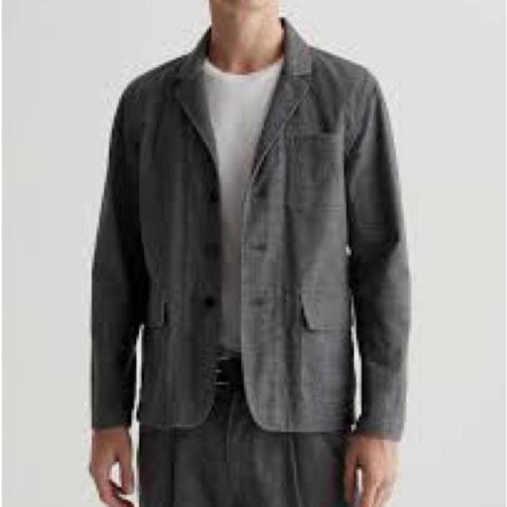 NWT SIZE S LINDONJEAN  Charcoal Men's Sport Coat